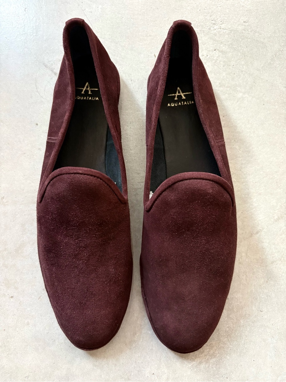 Aquatalia Suede Dress Flats/Loafer